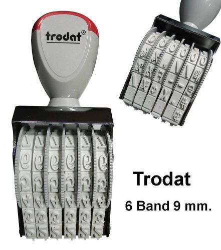 TRODAT 6/9 Wheel Rubber Stamp 6 Band 9 mm Stamper Stempel Number Label Tag Date