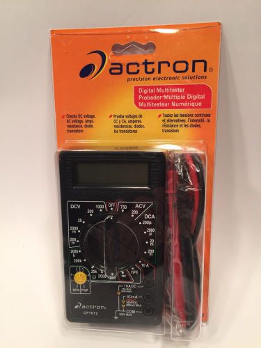 Actron CP7672 Multimeter, Digital, Tests Volts, Amps and Ohms