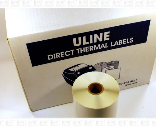 Uline 12 Rolls 4 X 6 Direct Thermal Labels S-6802 3000 Labels For Zebra 2844