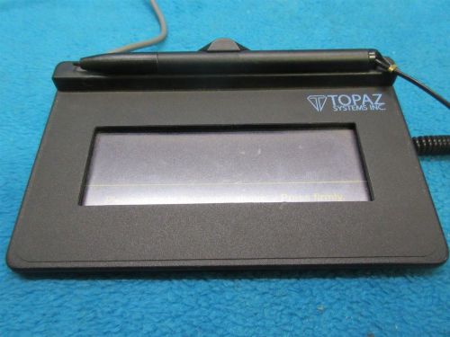 Topaz Electronic Signature Capture Pad T-LBK462-HSB-R Pen and VGA/USB Connecters