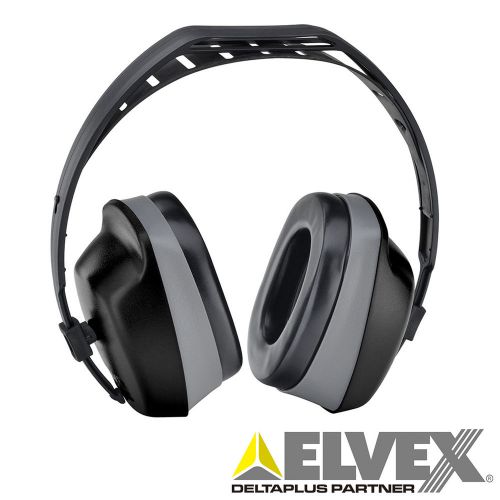 ELVEX HB-5000 SuperSonic Muff, 29dB, Headband, Black/Gray