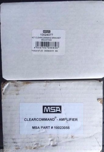 Msa 10023056 clearcommand amplifier +10024077 bracket mounting for scba facemask for sale