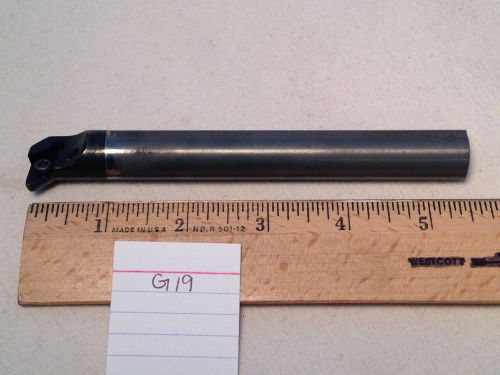 1 NEW 5/8&#034; SOLID CARBIDE BORING BAR TAKES DCMT #3 CARBIDE INSERT 5-5/8&#034; OAL G19