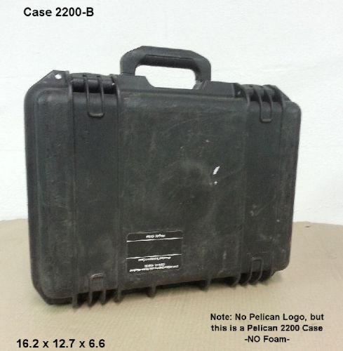 Pelican/storm case  #2200 - black - 16.2x12.7x6.6 for sale