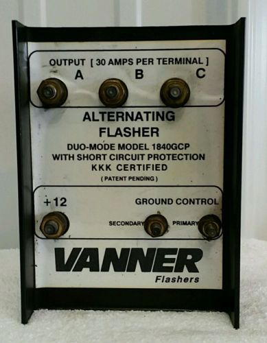 Vanner Alternating Flasher 30 amp per terminal. Model 1840GCP