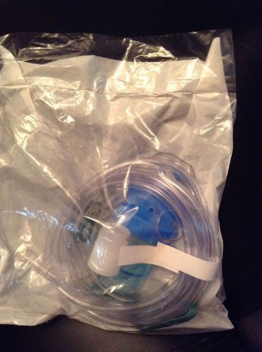 B&amp;F Medical Adult Mask Aerosol W/Nebulizer &amp;7 Inc Tubing Latex Free Lot Of 2 Mas