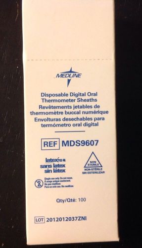Medline Digital Oral Thermometers Sheaths 100Pk # MDS9607