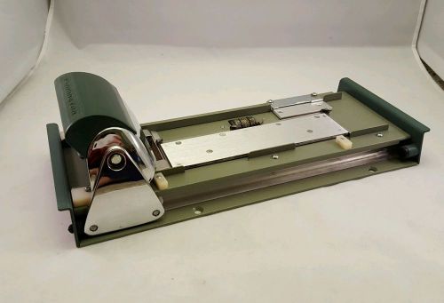 Vintage FARRINGTON Chrome DataCard Addressograph Credit Card Imprinter USA