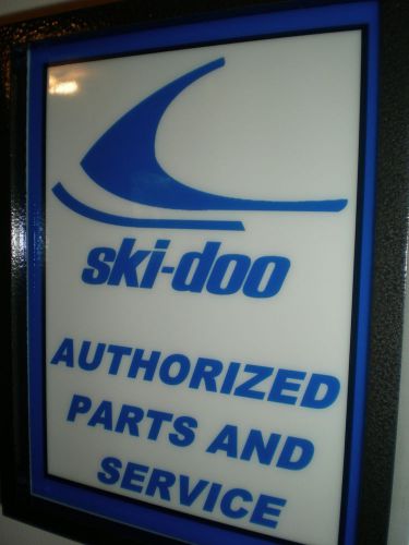 Ski Doo Snowmobile Garage Mechanic Advertising Lighted Man Cave Sign
