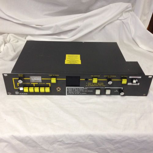 Dukane 1A952 Channel A Master Control Panel