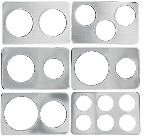 Update stainless steel deluxe adapter plate (3) 6-3/8in holes - ap-34d for sale