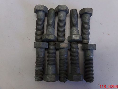 Qty=10 5/8-11 x 2-1/4 hex head cap screw grade 5 plain steel bolt for sale