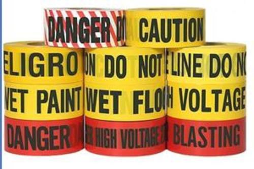 Pro-Line Safety BT3RDANGER 1000 Foot Roll Of Safety Barricade Tape Reads: Danger