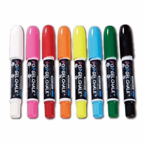 Umajirushi pop gel chalk marker 8 color set bpg-8p from japan for sale