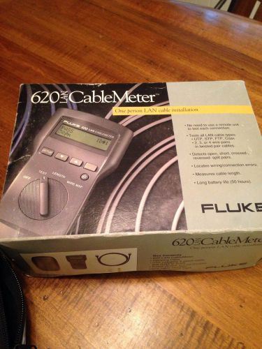 Fluke 620 LAN Cablemeter Very Good condition with Extras 2 Meters One For Parts