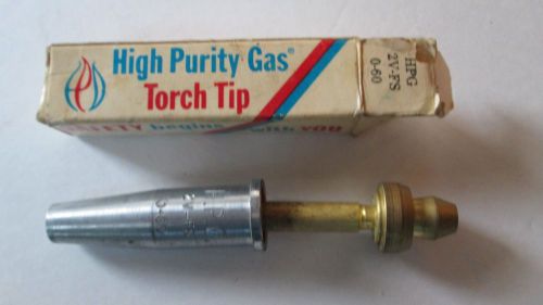 Vintage Welding Torch Tip, BMS Inc., High Purity Gas, 2V-FS, 0-60