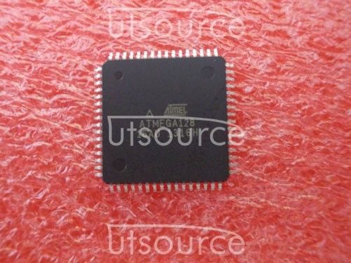 10PCS ATMEGA128-16AU  Encapsulation:QFP-64,8-bit Microcontroller with 128K