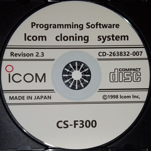 Icom CS-F300 Programming Software for Icom IC-F310 IC-F320 IC-F410 IC-F420