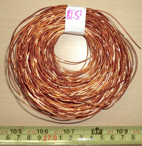 Solid AWG #20 Copper Enameled &#039;Magnet&#039; Wire *80ft+ Vintage From the 60&#039;s