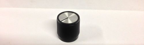 Rogan knob p/n 671-010 1/4&#034; shaft control knob spun aluminum top black line  new for sale