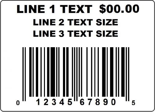 Roll 1000 2&#034; x 1.5&#034; Your UPC Suppled Bar Code Labels Stickers - FAST SHIPPING