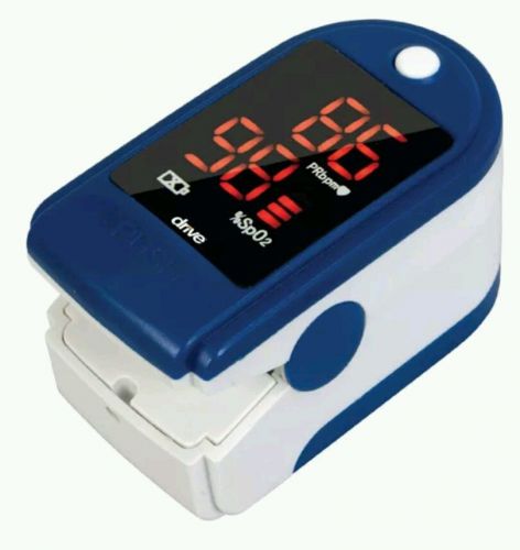 Drive medical health-ox digital fingertip pulse oximeter heart rate monit 18710 for sale