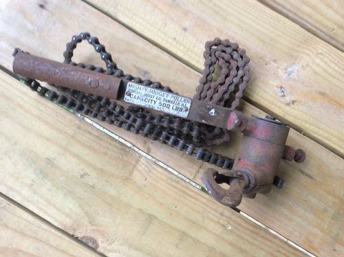 Vintage mighty midget puller, coffing hoist co. 500lbs cap.serial no.ma2762 for sale