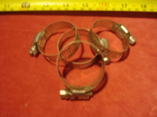 (3341.) Hose Clamps for up to 1-1/8&#034; Dia. Hose - Lot of 4