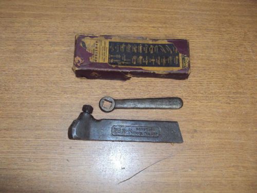 NEW OLD STOCK ARMSTRONG NO. 2-R LATHE TOOL BIT HOLDER &amp; WRENCH RIGHT HAND OFFSET