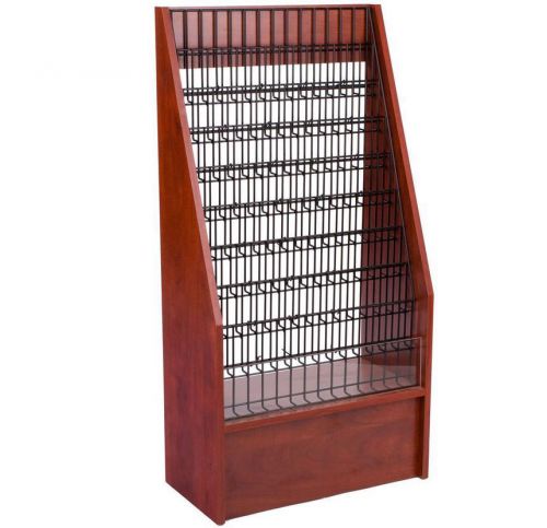 1746-RM Literature Travel Information Rack Holder -Color Red Mahogany 1746