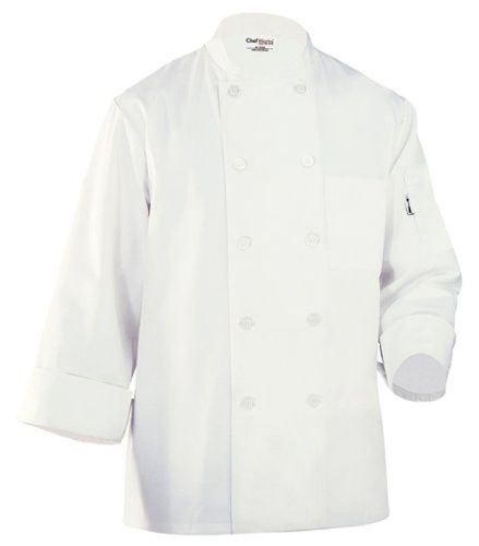 Chef Works WCCW Le Mans Basic Chef Coat White X-Large 1 Chef Works
