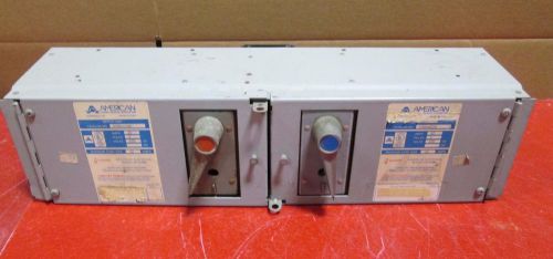 American 60 amp qmqb6636r fusible panel board switch fpbs twin 600 vac 3 pole for sale