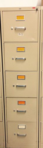 HON 5 Drawer Metal File Cabinet