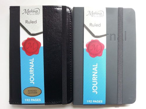 Markings BK by CR Gibson Pocket Size Journal (MJ3R-9485 &amp; MJ3-49680M Set of Two