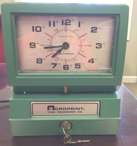 Acroprint Time Clock 150ER3 See Video