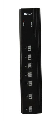 Woods Wire 0416018811 7-Outlet Surge Protector Power Strip with 10-Foot Cord ...