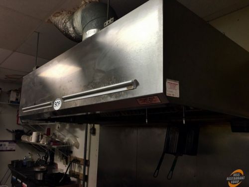 Complete commercial kitchen exhaust hood 8’ x 4’ for sale