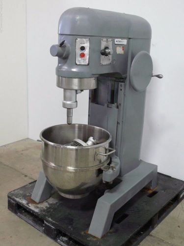 Hobart h600 60 qt mixer w/ stainless steel bowl, 220v 3 phase, works perfect for sale