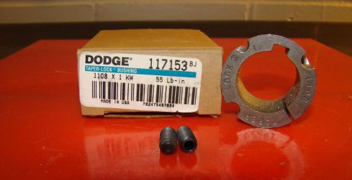DODGE, Taper Lock Bushing, Bore 1&#034;, Cast Iron, 1108 x 1 KW /HQ2/ RL