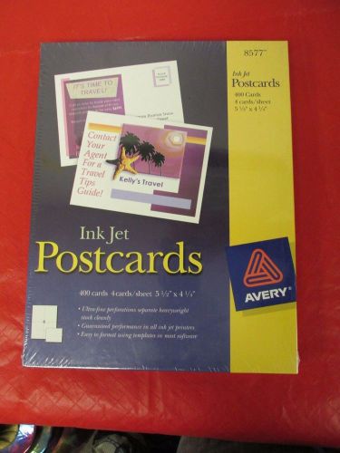 Avery Postcards Index Cards, 400 cards, NEW, NEVER OPENED! #8577