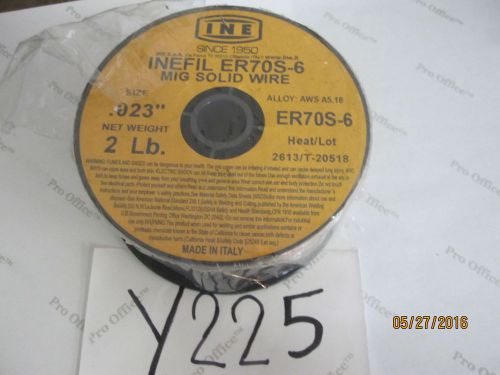 2 LBS INE Spool ER70S-6 .023&#034; 0.6mm MIG Welding Wire AWS A5.18 MADE IN ITALY