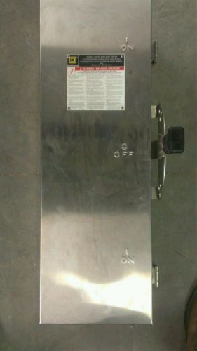 SQUARE D  DTU362DS Safety Switch Surplus New  Unused 60 Amp Stainless Disconnect