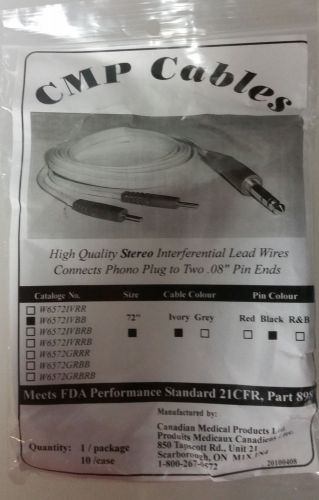 High Quality Stereo Interferential Leadwires Connects Phono Plug to 2 .08&#034;  Pin