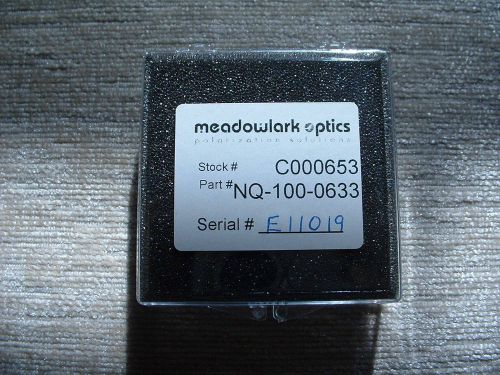 Meadowlark optics, precision retarder, 1 in. diameter, 1/4 wave (nq-100-0633) for sale