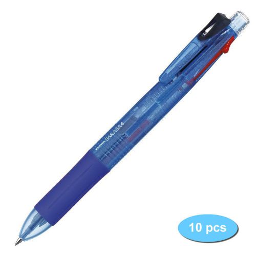 GENUINE Zebra J4J1 SARASA 4 0.5mm Emulsion Ink Ballpoint Pen (10pcs) - Blue