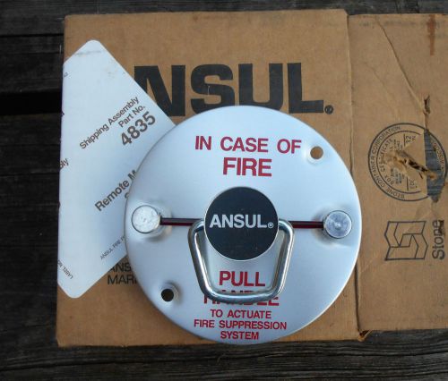New Ansul Fire Suppression Remote Manual Pull Station No.4835