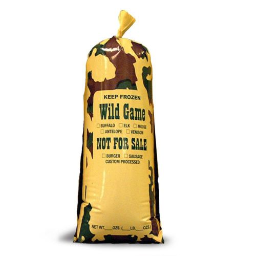 Ultrasource 190015 wild game camo meat/chub bag nfs 2 lb 4.25&#034; width x 13.5&#034; ... for sale