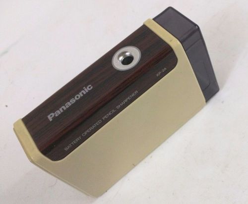 Panasonic KP-2A Battery Powered Pencil Sharpener Portable Quiet Clean AA Powered