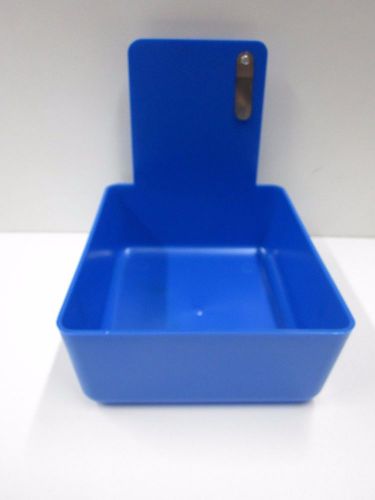 Dental Lab Working Case Plastic Pan Tray With Clip Holder- Royal Blue 12