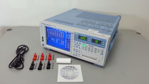 Yokogawa wt1800 power analyzer + options b5, ex6, g5, mtr &amp; wt1806-06 for sale